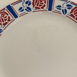 5 assiettes à dessert Sarreguemines, modèle Tabarin