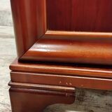Pair of Louis Philippe style bedside tables in cherry wood.