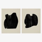 Pair of giclee prints, abstract wall art set of two, 50x70cm
