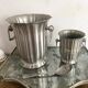 Champagne bucket set and stainless steel ice bucket Jean COUZON