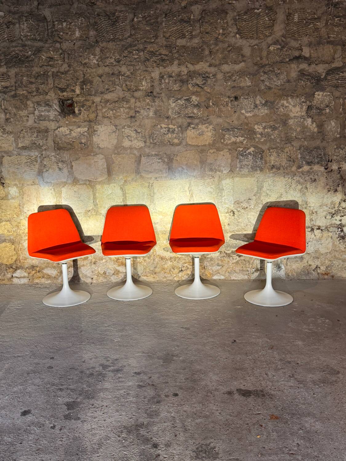 4 tulip chairs - Börje Johanson