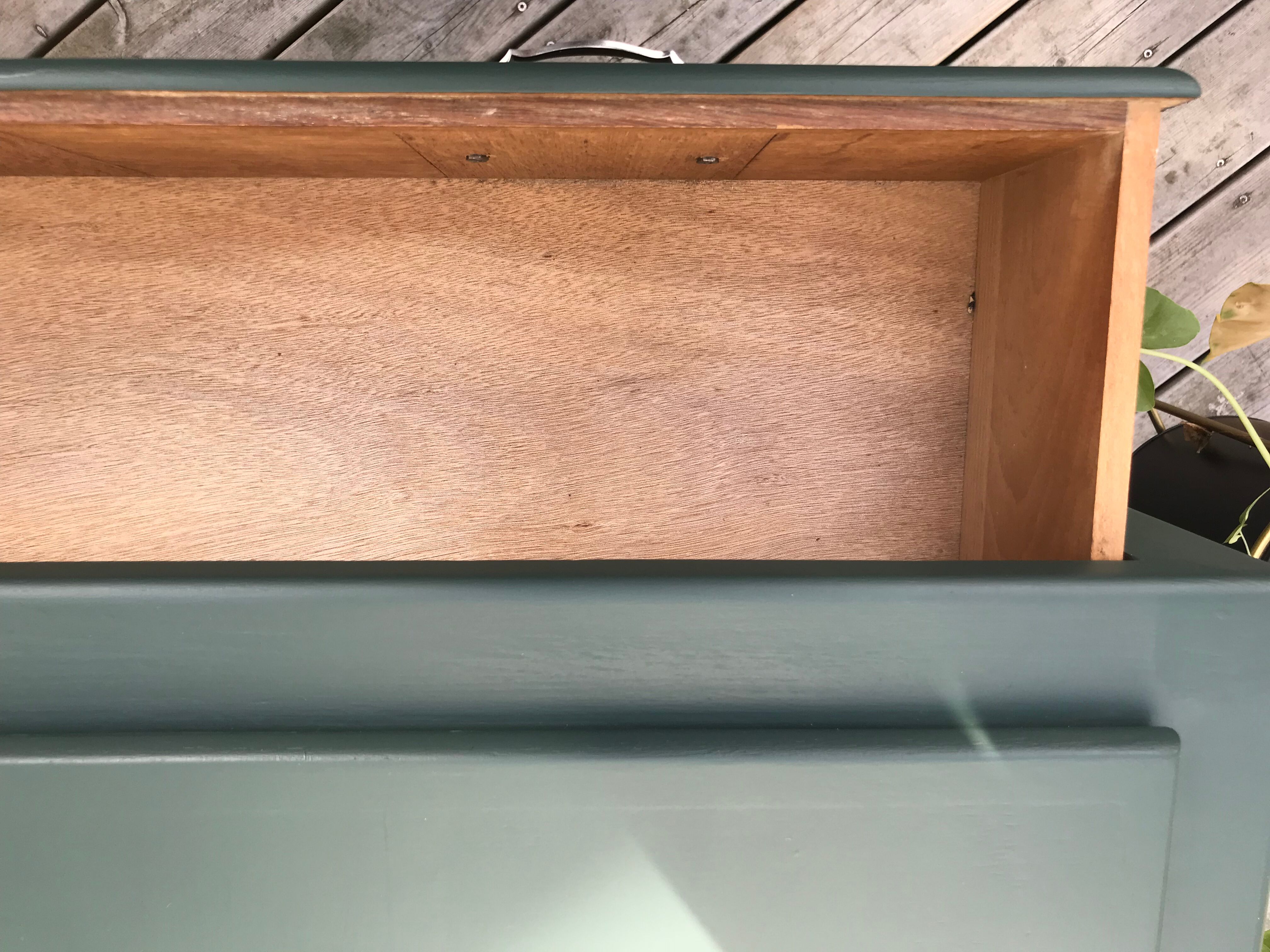 Dark green vintage dresser