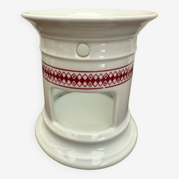 Pillivuyt france porcelain candle holder - primavera creation circa 1930
