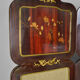 Neoclassical inlaid mahogany screen