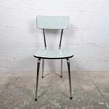 A water green formica chair