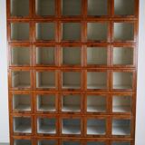 Antique Large Dutch Oak Haberdashery Shop Cabinet Folding Doors, 1920/30s