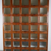 Antique Large Dutch Oak Haberdashery Shop Cabinet Folding Doors, 1920/30s