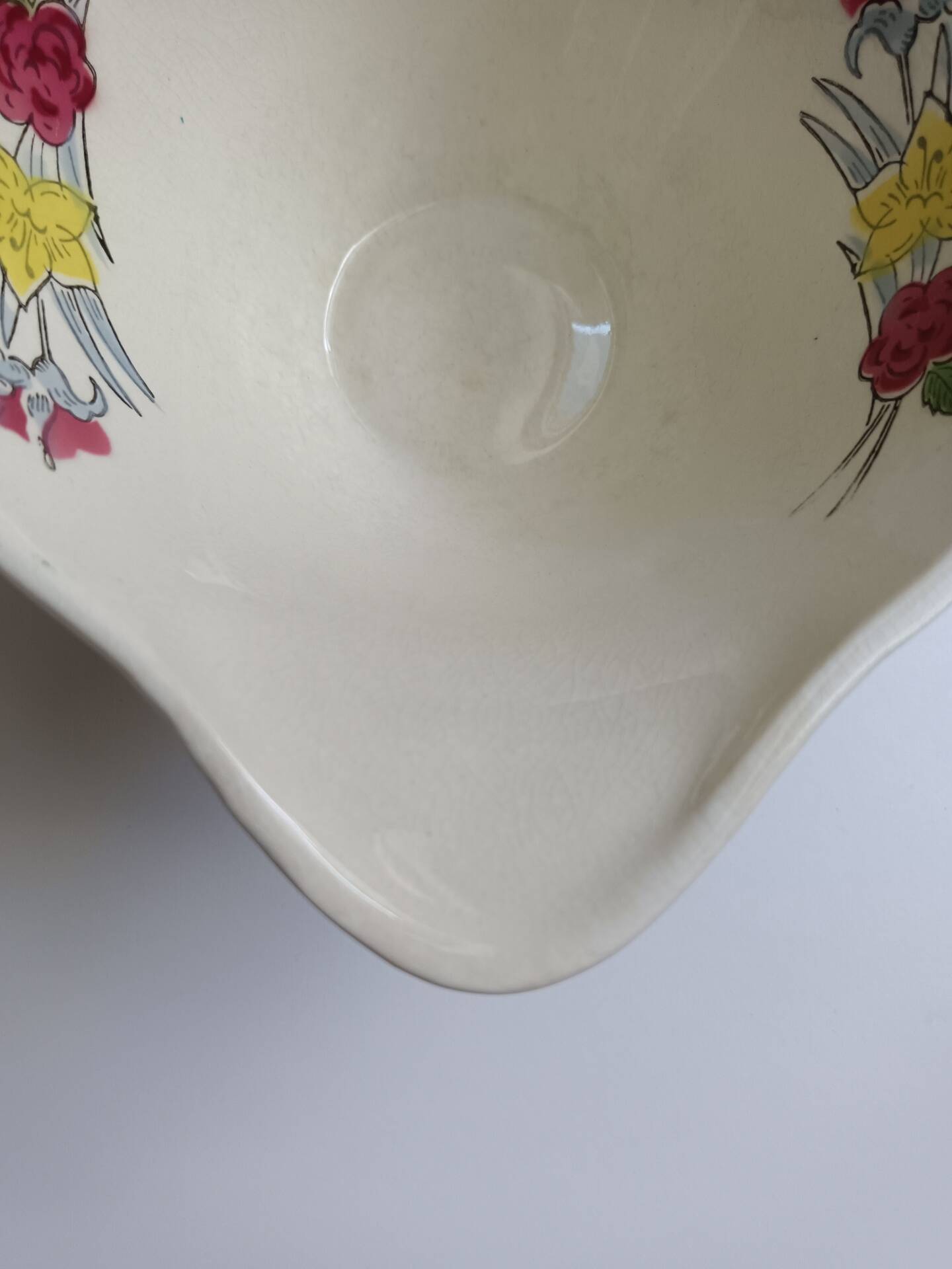 Saucière ancienne Ceranord Saint Amand à fleurs