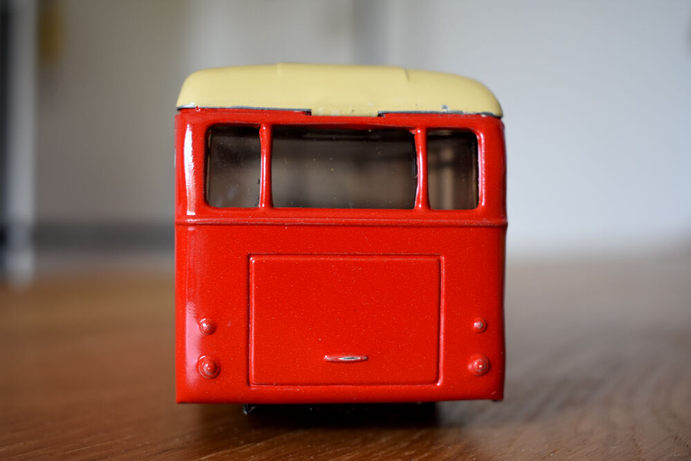 2th century painted sheet metal bus