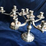 Pair of Saint Médard 5-light candlesticks