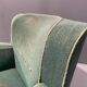 Fauteuil Art déco danois en mohair vert, années 1930-1940