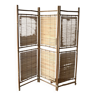 Rattan and bamboo screen from the 60s