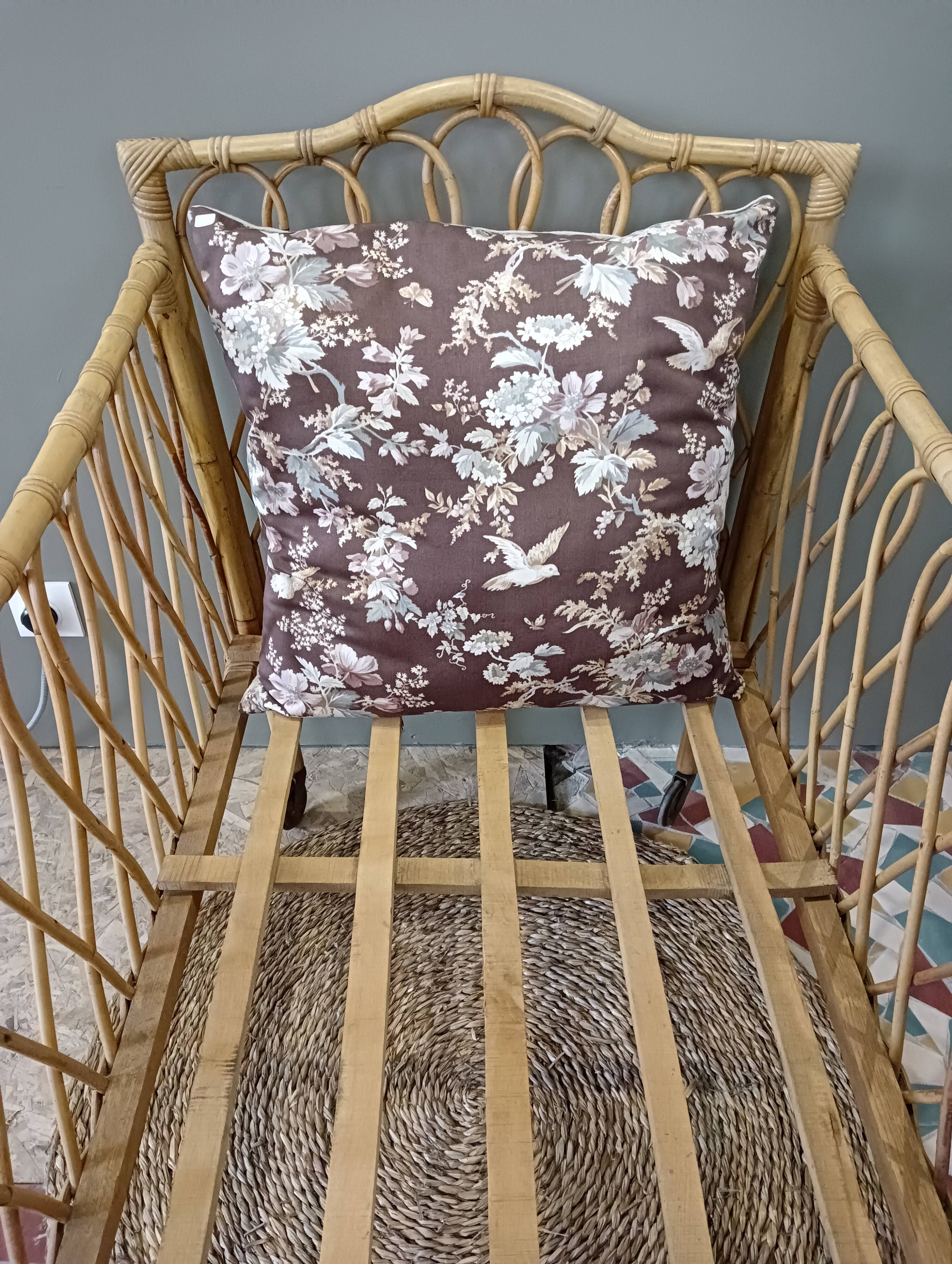 Rattan cot