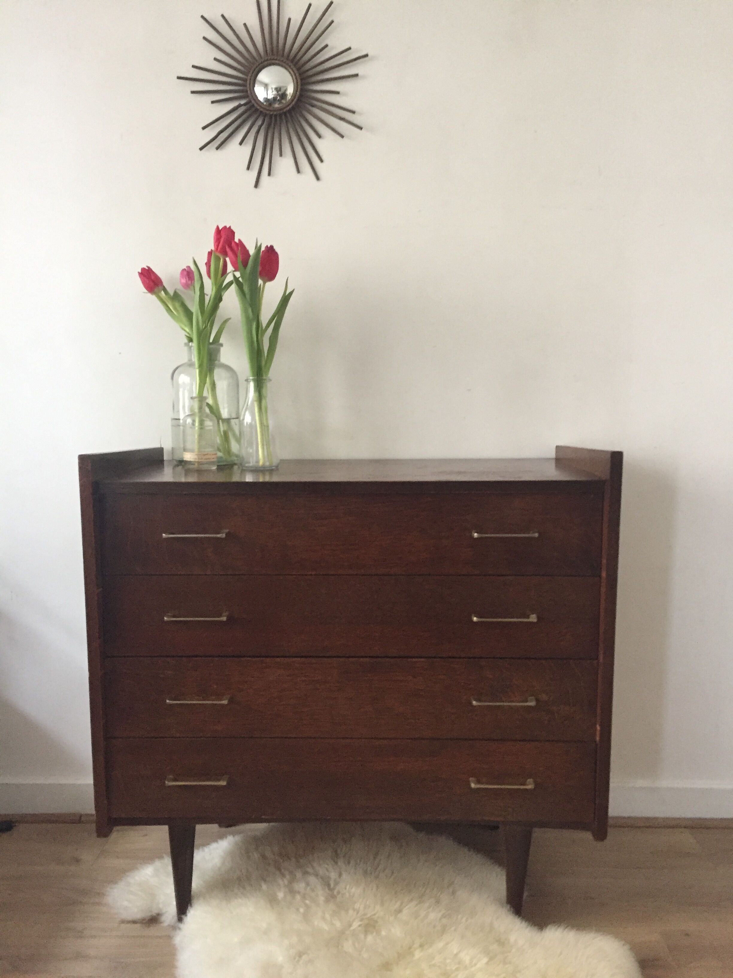 Commode vintage pieds compas année 50/60