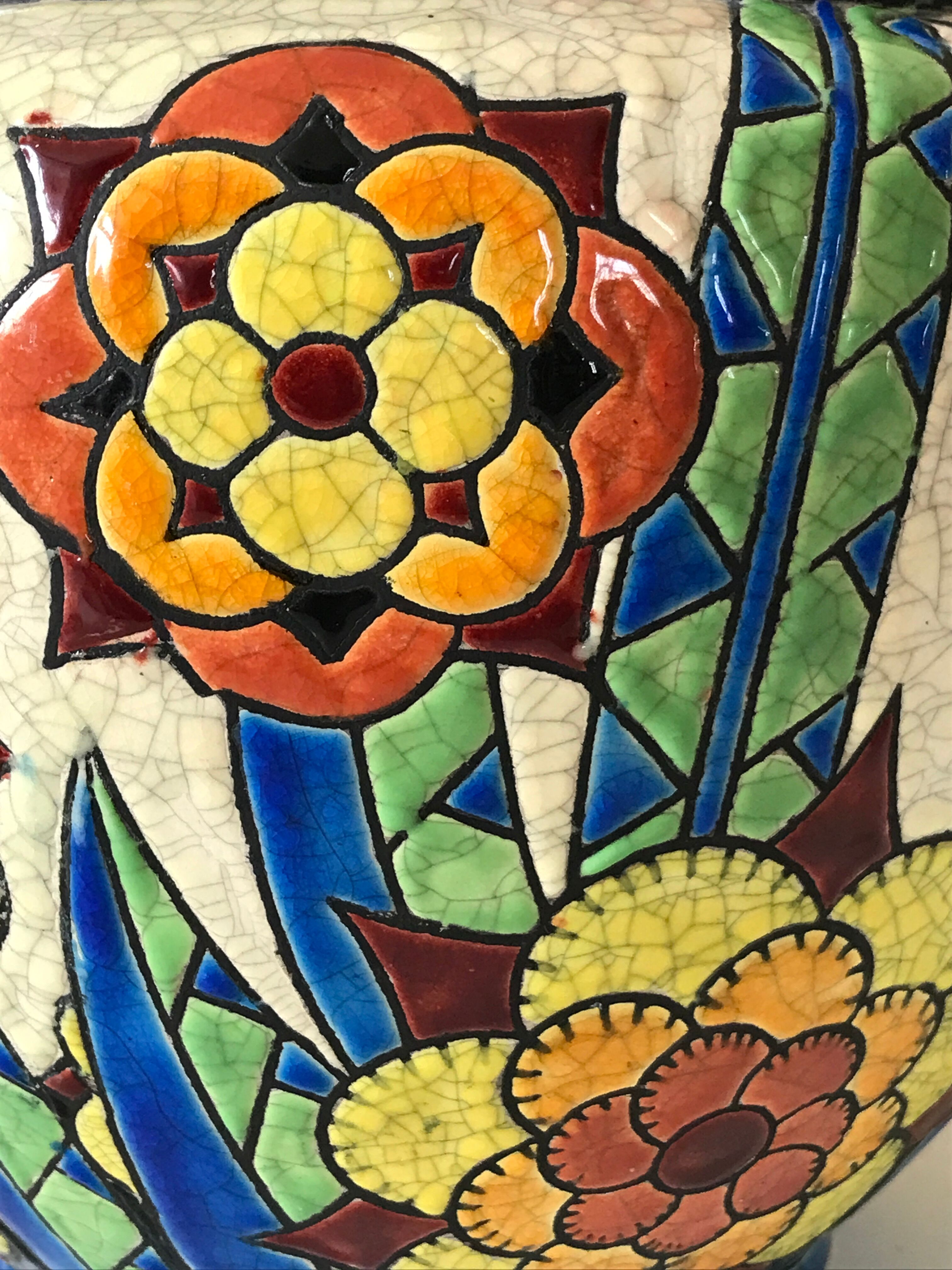 Pot cover Keramis d1316 art deco