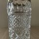 Vintage vase in chiseled Bohemian crystal and brass