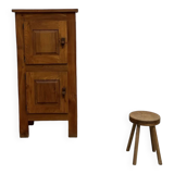 Small brutalist 50s bonnetiere wardrobe