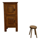 Small brutalist 50s bonnetiere wardrobe