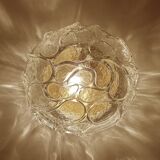 Pair of Brutalist Glass Sconces