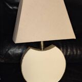 Vintage table lamp the dolphin Croissy white