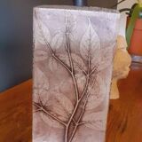 Lampe herbier vintage en grès année 70