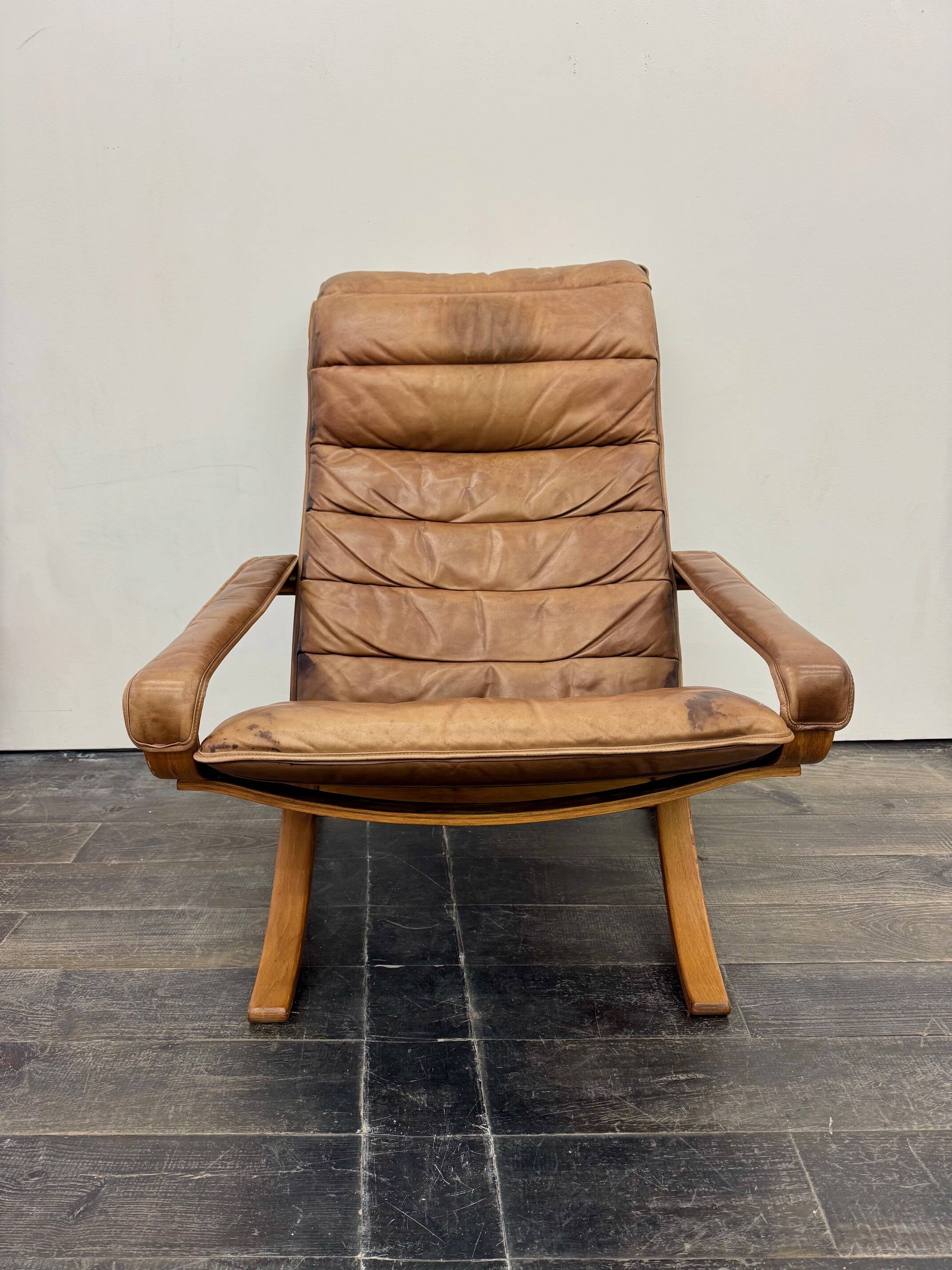 Vintage folding chair by Ingmar Relling for Westnofa 1960s