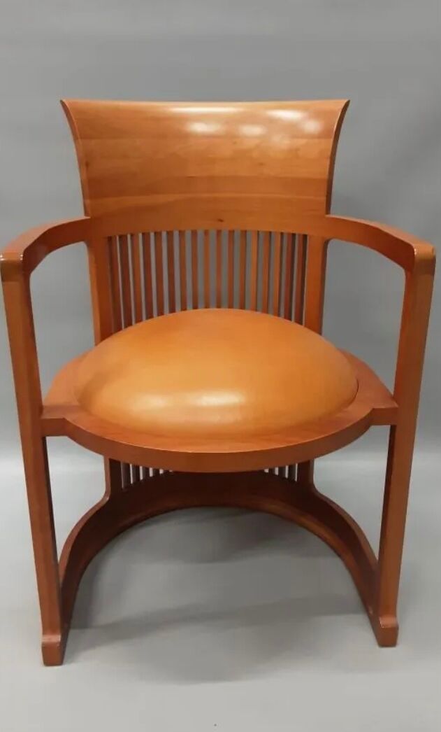 1 CASSINA office chair in cherry wood