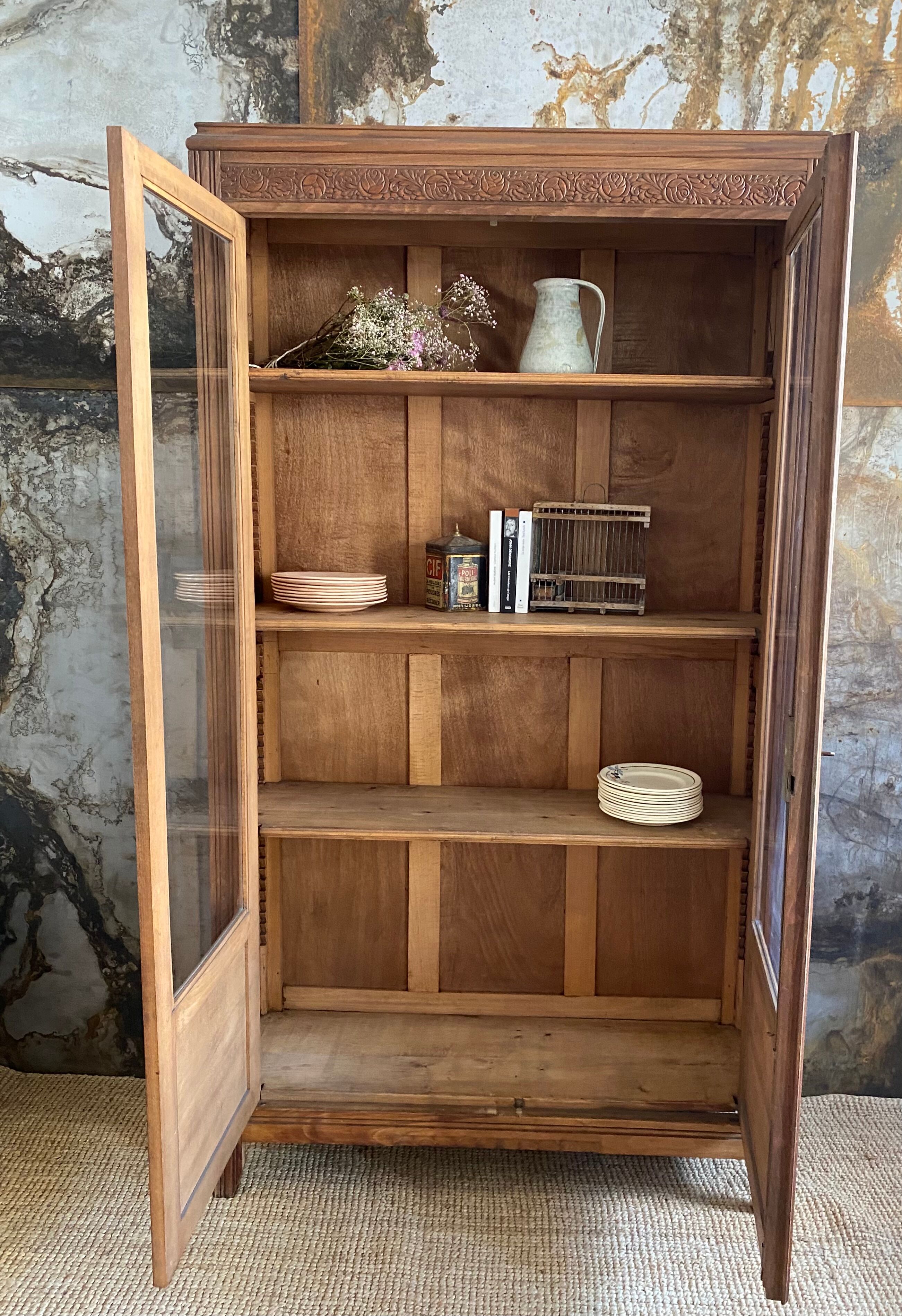 Library 20 years in raw wood