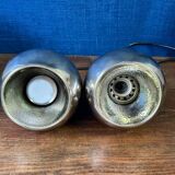 Pair of vintage Space Age pendant wall lights, "Eyeball" model, 1970s