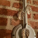 Keria wall lamp 3 branches ivory and gold