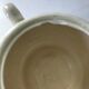 HBCM sugar bowl model Paradis in ironstone with blue basket decoration.