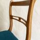 Chaises en bois de hêtre, pieds sabres et assise tapissée, années 1960-1970