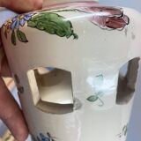 Lustre ancien en faience de l'est, à réelectrifier, vendu démonté circa 1930