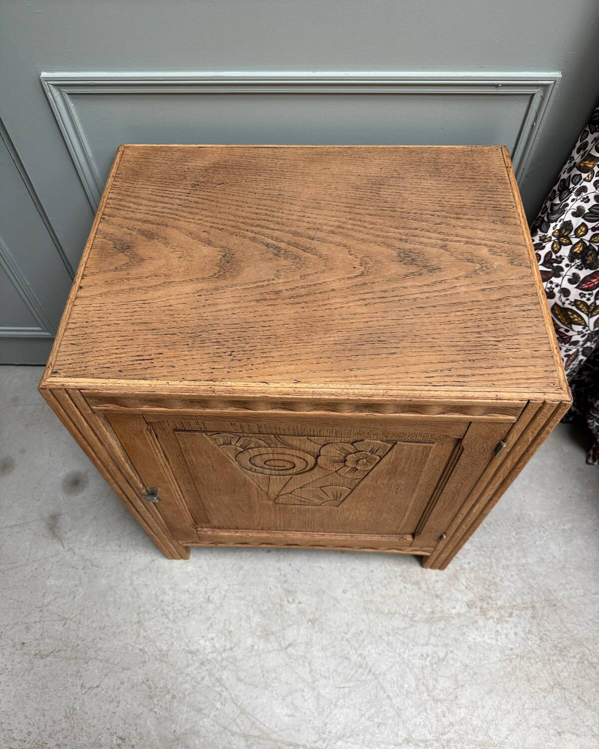 Art Deco oak jam jar (renovated)