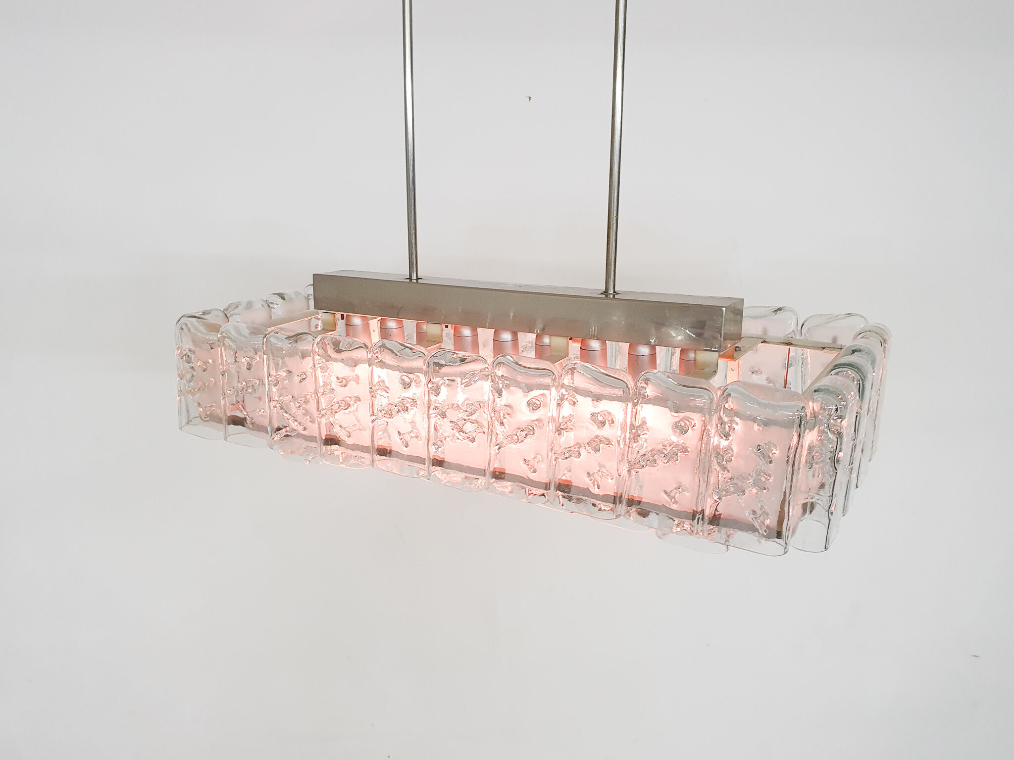 Glass chandelier by Doria, Germany 1960s