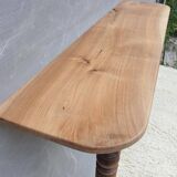 Console xixth walnut feet spinning tops
