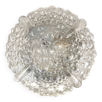 Plafonnier en verre, conçu par H. Tynell Hufnagel Leuchten, Allemagne, années 1990.