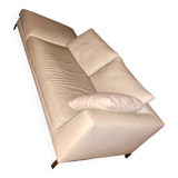 B&B Italia chaise longue sofa in beige leather