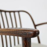 1960s Antonin Suman Set of Six Beech Dining Chairs, Restored