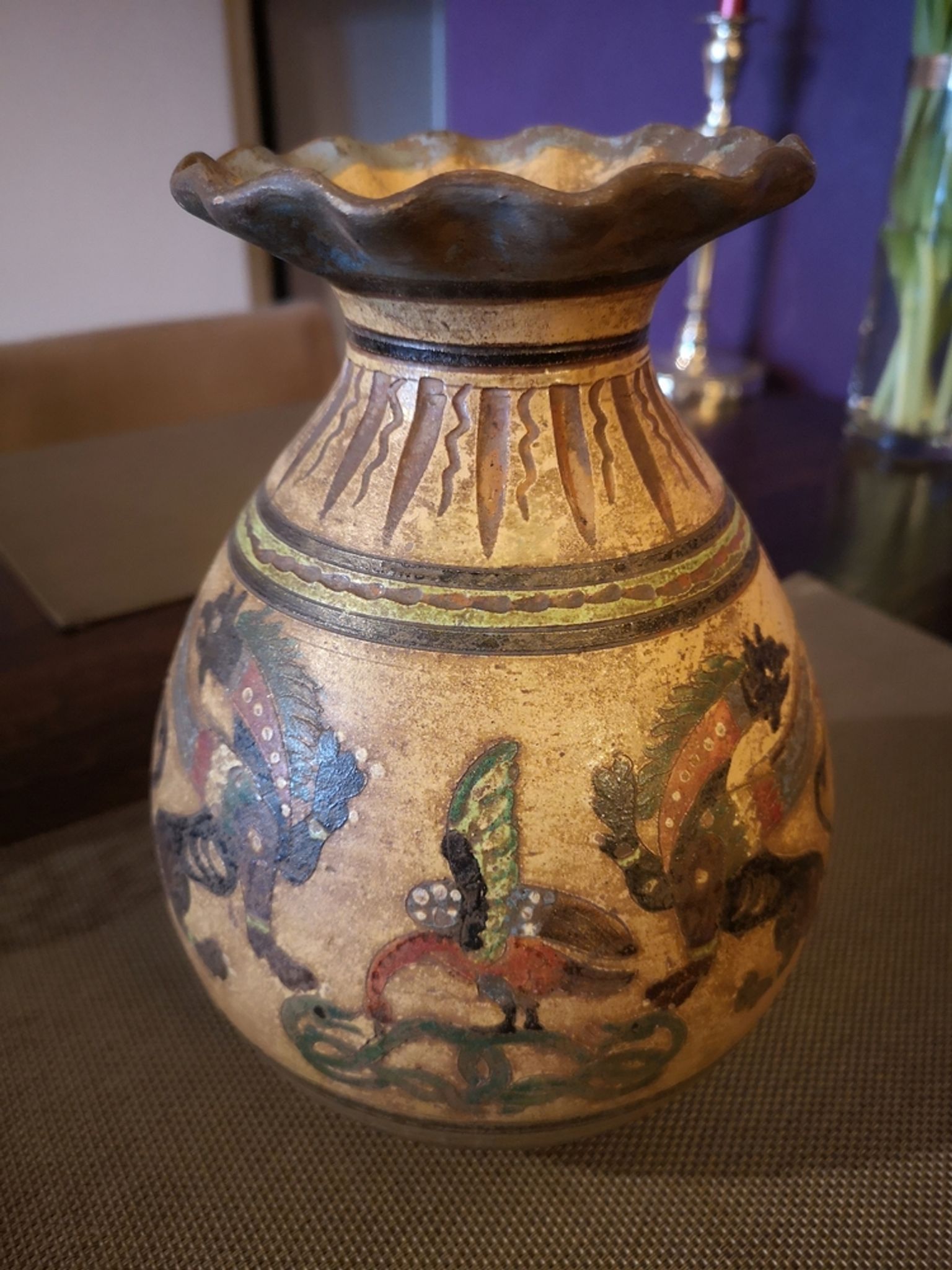 Terracota vase Dante Milani - Montopoli Val d'Arno - Italy - 1930s
