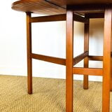 Scandinavian folding teak dining table