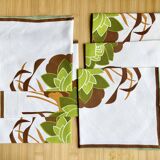 6 serviettes de table vintage / années 70