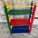 Vintage Coloured Wood Shelf Pencil Design PIERRE SALA Antique Furniture #D