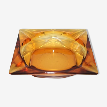 Echotray pocket tray with faceted amber glass