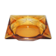 Echotray pocket tray with faceted amber glass