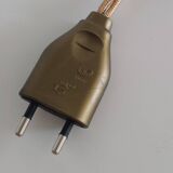 Suspension, glass lamp forming a tulip