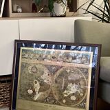 Planisphere - World map - Blaue wall map