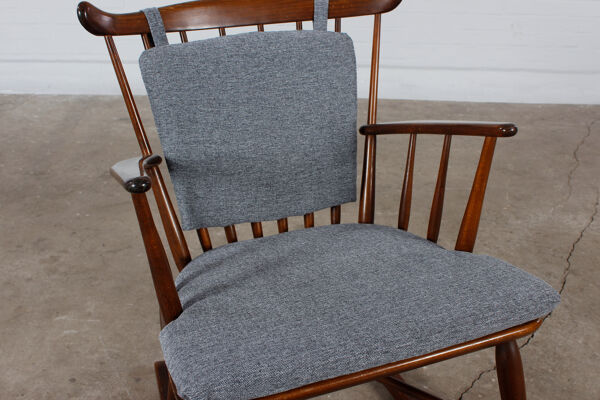 Chaise berçante danoise vintage design des années 60-70