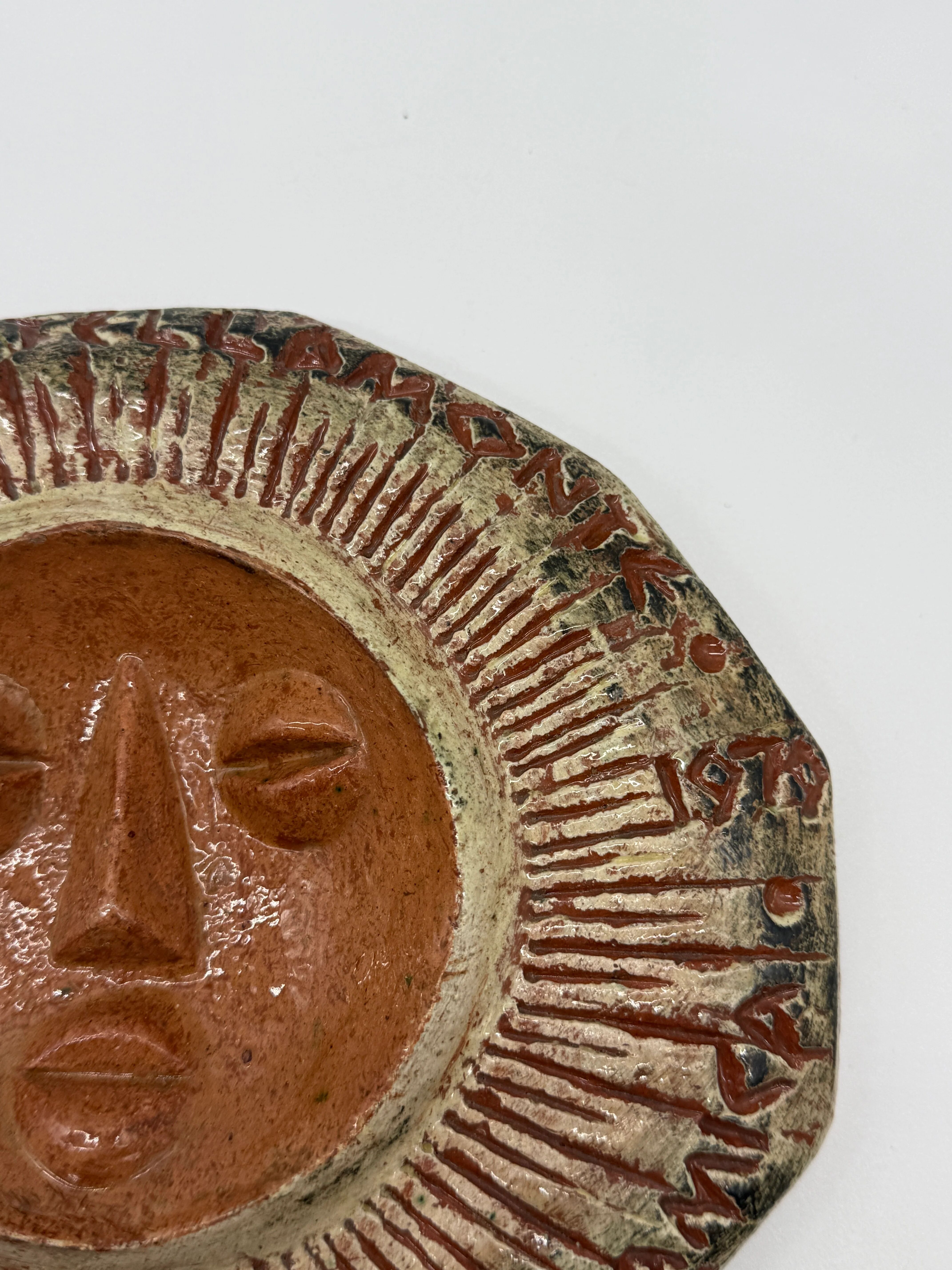 Wall ceramic "Sun" — Clizia (Mario Giani), 1979