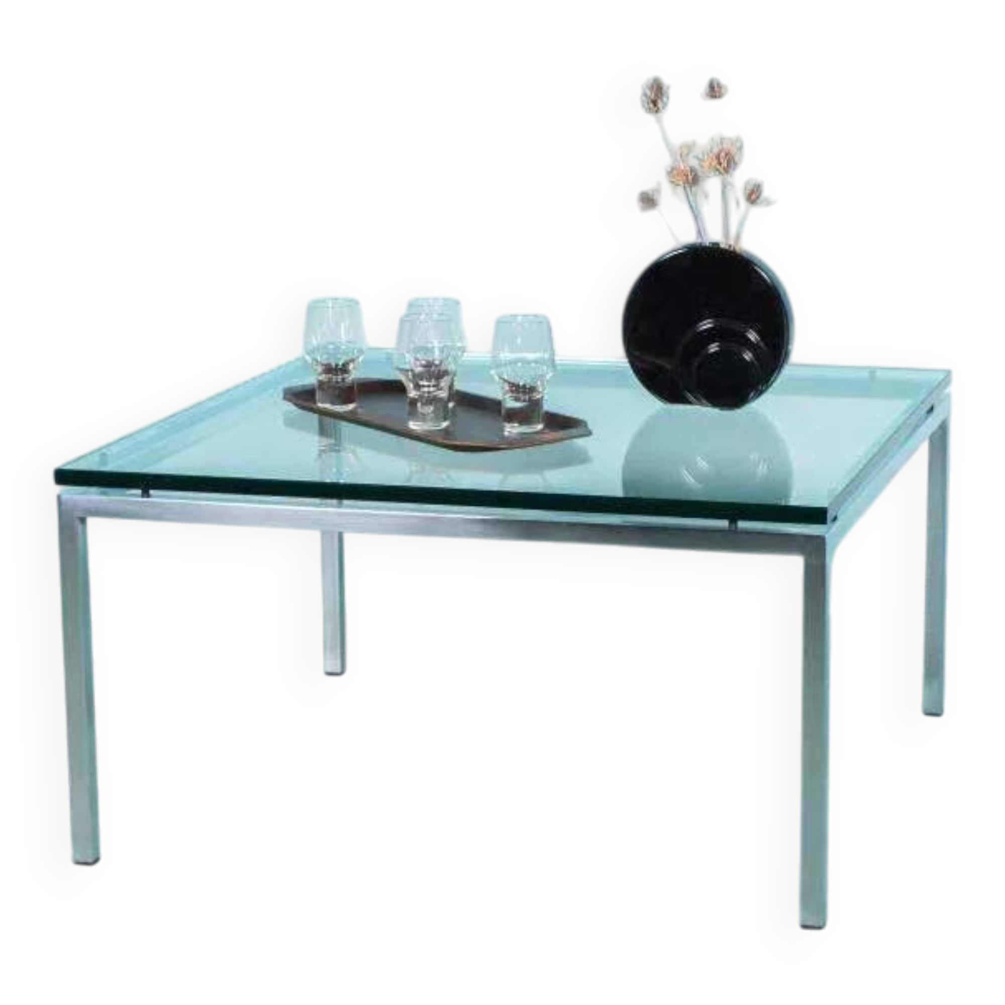 Minimalist Knoll coffee table, mid-century coffee table.